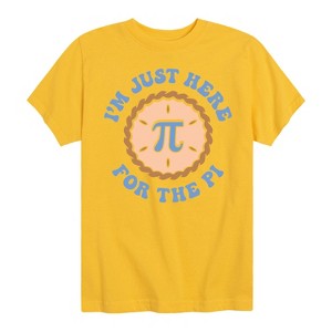 Boys' - Instant Message - Just Here For The Pi Short Sleeve Graphic T-Shirt - 1 of 4