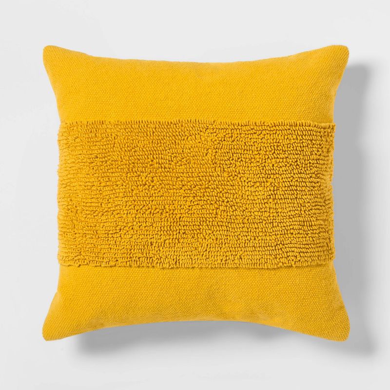 Modern Tufted Square Throw Pillow - Threshold™, 1 of 9
