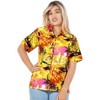 LA LEELA Hawaiian Shirts Womens Casual Summer Beach Blouses Shirt Blouse Short Sleeve Tropical Vacation Tops Shirts Tank Top Women - 3 of 4