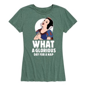 Women's - Disney Princess - Snow White Nap Short Sleeve Graphic T-Shirt - 1 of 4