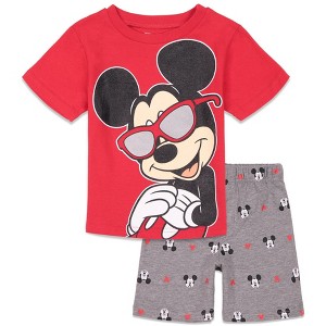 Disney Mickey Mouse T-Shirt and Shorts Outfit Set Infant to Big Kid - 1 of 4