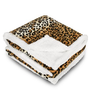 Tirrinia 50" x 60" Fleece Throw Blanket, Soft Comfy Warm Fuzzy TV Blankets, Comfort Caring Gift - 1 of 4