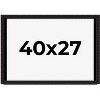 PosterPalooza | Modern Shadow Box 1" Depth Black Picture Frame - UV Acrylic, Backing Board, Hanging Hardware - 2 of 4