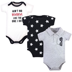 Little Treasure Baby Boy Cotton Bodysuits 3pk, My Mama - 1 of 4
