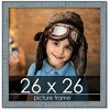 PosterPalooza | Square Textured Blue Picture Frame - UV Acrylic, Foam Board Backing, Hanging Hardware - 2 of 4