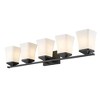 Darcy Collection 5-Bulb Glass Vanity Light - Dimmable, Damp Rated, 38" Wide - 4 of 4