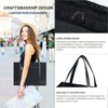 Laptop Tote Bag for Women 16 Inch, Stylish Computer Shoulder Tote Bag for Work, Large Capacity Quilted Laptop Briefcase - 2 of 4