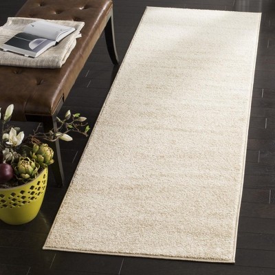 Champagne Cream Elegance 30" Round Synthetic Area Rug