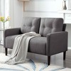 MAYEERTY 51.2inLoveseat Couch Modern Couch Loveseat Stylish Upholstered Sofa for Living Room - 3 of 4