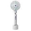 Airbro FHA-30 3.5-In. 6-Blade 5-Speed Handheld Personal Portable Rechargeable Fan with Power Bank, White - 2 of 4