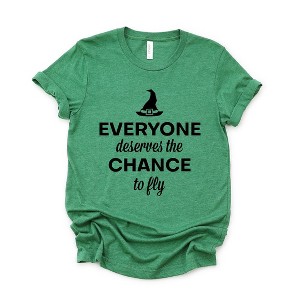 Simply Sage Market Women's Deserve A Chance To Fly Short Sleeve Graphic Tee - 1 of 4