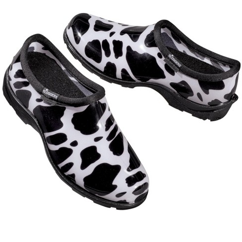 Collections Etc Moo Cow Sloggers Outdoor Waterproof Garden Shoes 10 ...