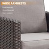 Buenhomino 6-Seater Outdoor Sectional Sofa L Shaped Couch Patio Conversation Furniture Set, Wicker Patio Sectional Sofa with Removable Cushion - 4 of 4