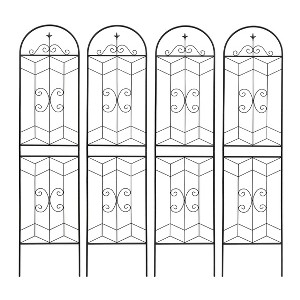 NicBex Metal Garden Arch Rust-Proof Trellis, Garden Trellis Cucumber Trellis for Climbing Plants Outdoor for Garden - 1 of 4
