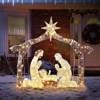 Karl Home 6ft  190LED Lights Nativity Scene Garden Jesus Christmas Decoration - 2 of 4