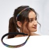 Unique Bargains Women's Rhinestone Faux Crystal Headband Hair Accessories 0.47 Inch Wide Multicolor 1 Pc - 2 of 4