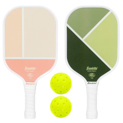 Franklin Sports 2 Player Poly Pro Pickleball Set With Balls - Pink