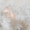 Northlight 50' x 10" Prelit Commercial Length Snow White Christmas Garland - Clear Lights - 2 of 3