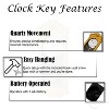 Clockswise Vintage Grandfather Wood-Looking Plastic Pendulum Decorative Battery-Operated Wall Clock - 4 of 4