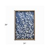 HomeRoots Azure Blossoms Brown Framed Canvas Wall Art - 3 of 4