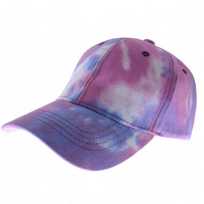 Alilang Tie-Dye Pattern Baseball Cap with Curved Brim