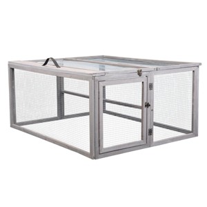 AZL1 Life Concept Pet Crates and Houses Versatile Animal Pen with Perch Bar and Easy Assembly for Pets Outdoor Activities, Gray, 45.25"*37.25"*21" - 1 of 4
