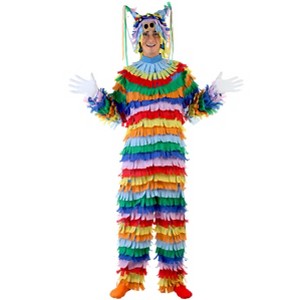 HalloweenCostumes.com Adult Colorful Piñata Costume | Fun and Festive Outfit for Themed Parties and Halloween - 1 of 1