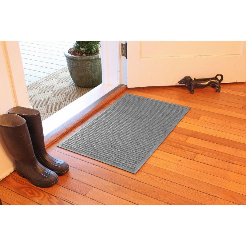 WaterHog 2&#39;x3&#39; Medium Solid Doormat Gray, 3 of 11