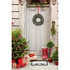 Perfect Holiday 24" Pre-lit Carolina Spruce Wreath with Pine Cones & Red Berry Clusters - 2 of 3