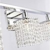 Elegant Lighting Phineas 4 lights bath sconce in black with clear crystals - 3 of 4
