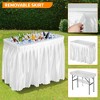 SUGIFT Portable Ice Cooler Table with Drainage, Skirt & Handle, 440LBS Capacity Outdoor Beverage Station for Party, Wedding, BBQ and Events - 3 of 4