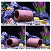 Unique Bargains Ceramic Aquarium Hideaway Rock Cave Fish Tank Decoration Red Brown 4.25"x2.76"x2.76" - image 4 of 4