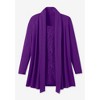 Woman Within 2-Fer Cardigan & Attached Lace Tunic - 3 of 4