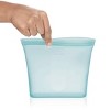 Zip Top 24oz Reusable 100% Platinum Silicone Container - Sandwich Bag - Teal - image 3 of 4