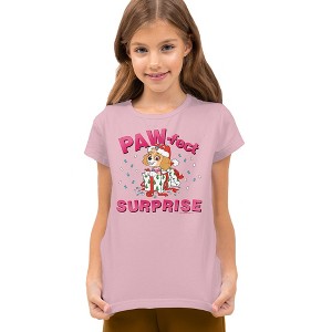 Boys' Short Sleeve Paw Patrol the Pawfect Christmas Gift Skye T-Shirt - 1 of 4