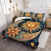 Hachikiko Boho Sun & Floral Botanical Comforter Set - Bedding for Kids Girls Boys Teens with 2 Pillowcases - 2 of 4