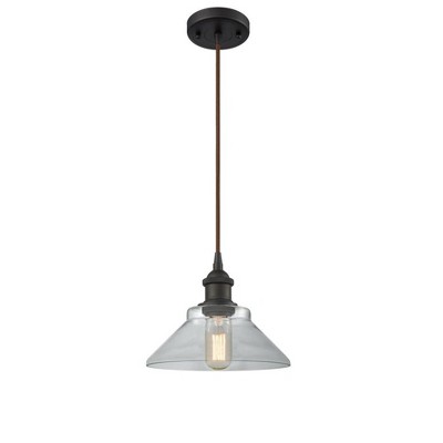 Orwell - 1 Light Cord Hung Mini Pendant In Industrial Style-6.5 Inches Tall and 8.38 Inches Wide