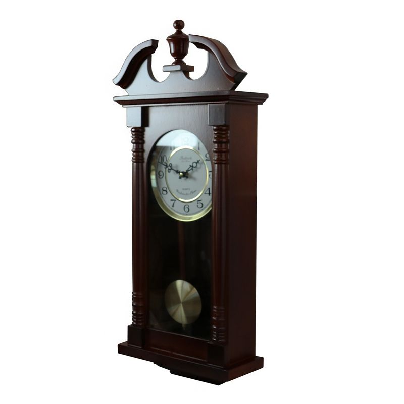 Bedford Clock Collection 27.5 Inch Cherry Oak Wall Clock, 3 of 5