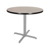 Hampden Furnishings 30" Bennet Collection Round with X Base Dining Table Gray/Gray Nebula - image 2 of 4