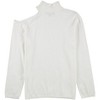 I.N.C International Concepts Womens One Shoulder Pullover Sweater, White, Medium - 2 of 2