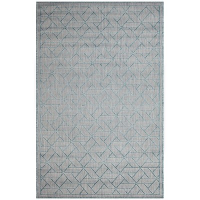 Liora Manne Carmel  Indoor/Outdoor Rug  Aqua..