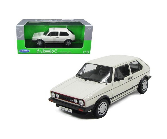 Volkswagen Golf 1 GTI White 1/18 Diecast Model Car by Welly