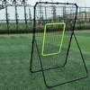 Naysaye Sports Nets and Rebounders Galvanized Steel Rebound Soccer Baseball Goal for Training and Entertainment, Black, 38.18"*7.67"*3.54" - 3 of 4