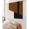 Aoibox Macrame Wall Hanging Dip Dyed Fiber Boho Cord Wall Art for Living Room, 57" W x 43" L - 4 of 4