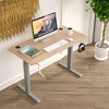 Costway 48'' Sit Stand Desk Adjustable Standing Workstation w/Crank Handle - 3 of 4
