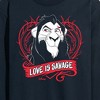 Men's - Disney Villains - Love Is Savage Long Sleeve Graphic T-Shirt - 2 of 4