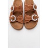 Morelia - Cognac Brown Suede Leather Slide Sandal (Women) | Forever & Always Shoes - 3 of 4