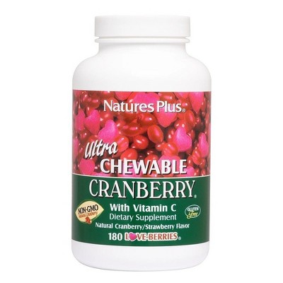 Ultra Chewable Cranberry by Nature's Plus  -  180 Chewable