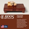 John Boos Cutting Board for Kitchen, 1.5 Inches Thick Edge Grain Square Boos Chopping Block with Wooden Bun Feet - 4 of 4