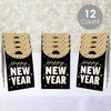 Big Dot of Happiness Hello New Year - NYE Gift Favor Bags - Party Goodie Boxes - Set of 12 - image 2 of 4